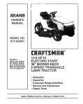 Craftsman 917.254531 Owner`s manual