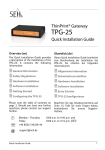 SEH TPG-25 Installation guide