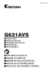 Zenoah G621AVS Owner`s manual
