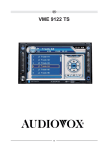 Audiovox VME 9122 TS - Owner`s manual