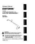 Craftsman 358.799270 Operator`s manual