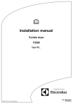 Electrolux EU 7120 C Installation manual