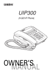 Uniden UIP300 Owner`s manual