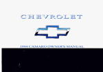 Chevrolet 1993 Camaro Owner`s manual