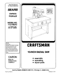 Craftsman 113.198310 Owner`s manual