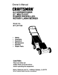 Craftsman 917.377160 Owner`s manual