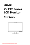 Asus VK192T User guide