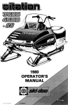 BOMBARDIER 1980 Operator`s manual