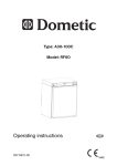 Dometic RF60 Operating instructions