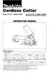 Makita 419lDWA Instruction manual