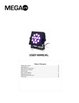 Mega Lite 4070-N-E User manual