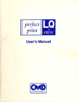 Commodore MPS 1200 User`s manual