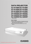 Casio XJ-A235V User`s guide