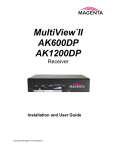Magenta MultiView NEC 600 User guide