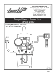 Chicago Electric 97641 Operating instructions