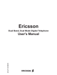 Ericsson KH 668 User`s manual
