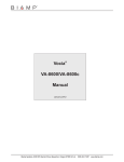 Biamp VOCIA VA-8600 Specifications