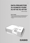 Casio XJ-ST145 User`s guide