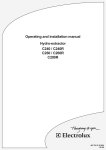 Electrolux C290R Installation manual