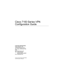 Cisco 7100 Series Specifications