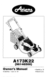 Ariens A173K22 (96146500) Product specifications