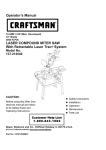 Craftsman 137.212540 Operator`s manual