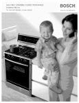 Bosch ELECTRIC FREE-STANDING CONVECTION RANGE Specifications