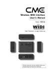 CME WIDI-X8 User`s manual
