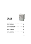 Epson L90P - TM Two-color Thermal Line Printer User`s manual