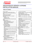 Mercury 200 OptiMax DTS Installation manual