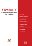 ViewSonic PJ588D - DLP Hi-Brightness Portable Projector User guide