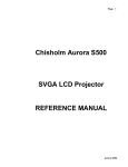 Chisholm Aurora S500 Instruction manual