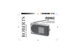 Roberts R9962 Specifications