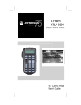 Motorola ASTRO W3 User`s guide