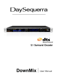 DaySequerra DownMix 5.1 User manual