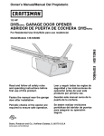 Craftsman 139.53920D Owner`s manual