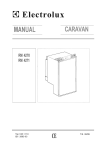 Electrolux CARAVAN RM 4360 Operating instructions