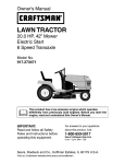 Craftsman 917.273471 Owner`s manual