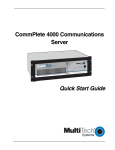 Multitech CommPlete 4000 User guide