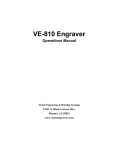 Vision VE-810 User manual