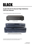 Black BLK-HD4E User manual