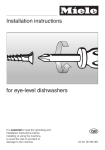 Miele G 349 Technical data