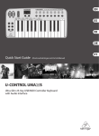 Behringer U-CONTROL UMA S UMA25S Specifications