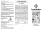 Russell Hobbs 14845 Instruction manual
