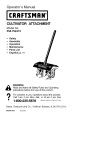 Craftsman 79240 Operator`s manual