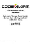 Code Alarm ca 5152 Installation guide