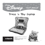 VTech Winnie the Pooh Press  n Play Laptop User`s manual