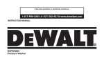 DeWalt DXPW3835 Instruction manual
