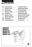 Makita HR2810T Instruction manual