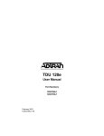 ADTRAN 1202156L1 User manual